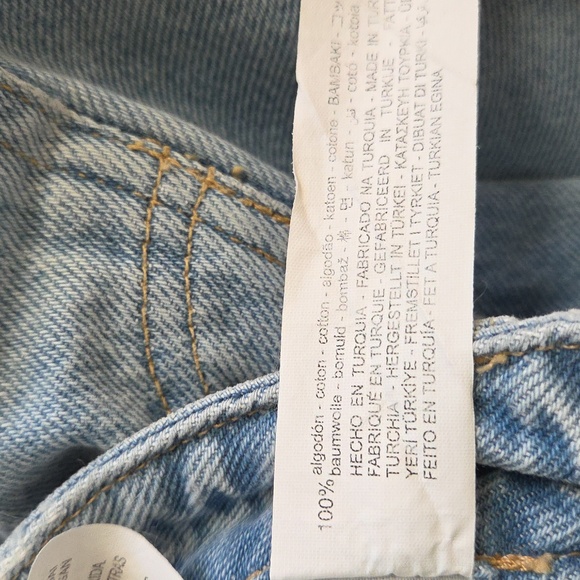 Nwt! Zara High Rise Straight Leg Jeans Ankle Rigid Size 4 - Picture 6 of 7